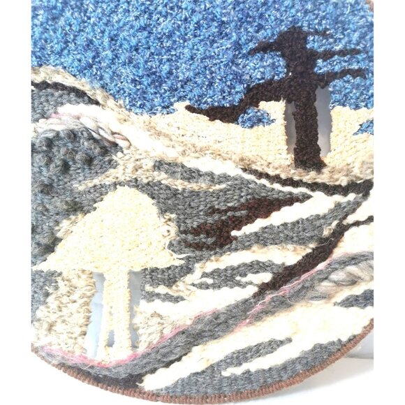 Rug Hooking Display Nature Scene Vintage 1970s - Picture 3 of 7
